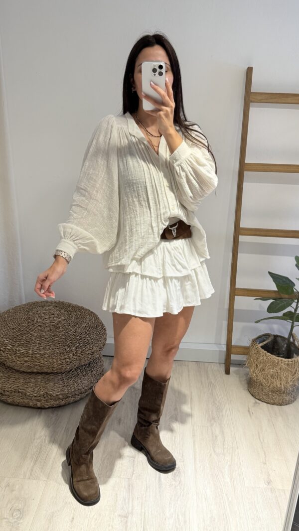 SHORT/POLLERA CRETA