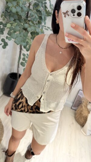 MUSCULOSA TEJIDA LIRIO