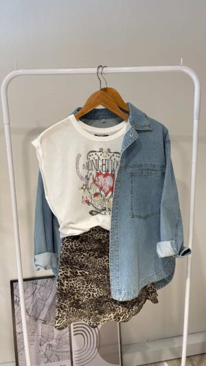 CAMISACO HEART DENIM