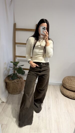 WIDE LEG KLERIA (marron oxido)