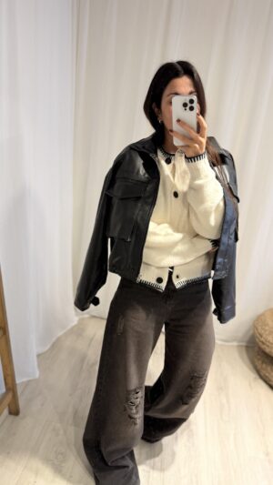 CAMPERA SERI simil cuero